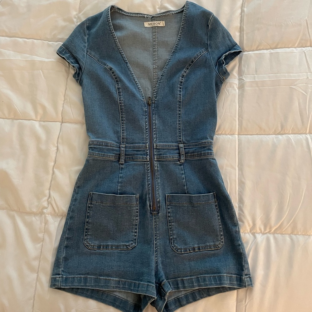 Denim Romper